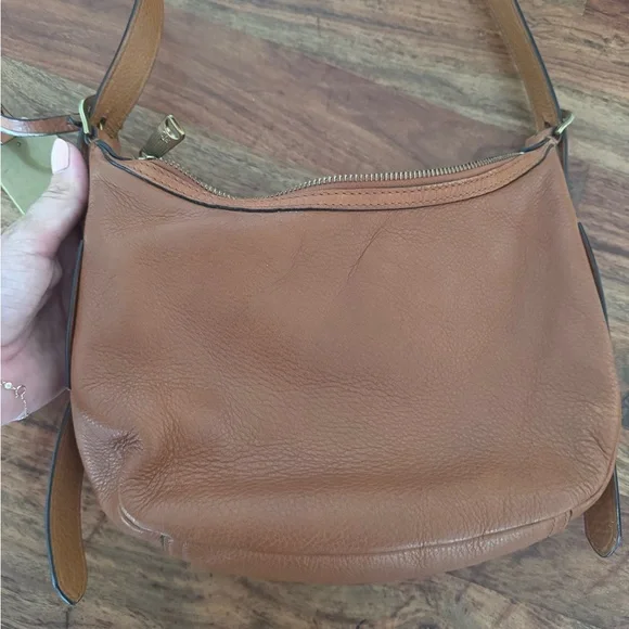 Tan Leather Crossbody Bag - Picture 4 of 5